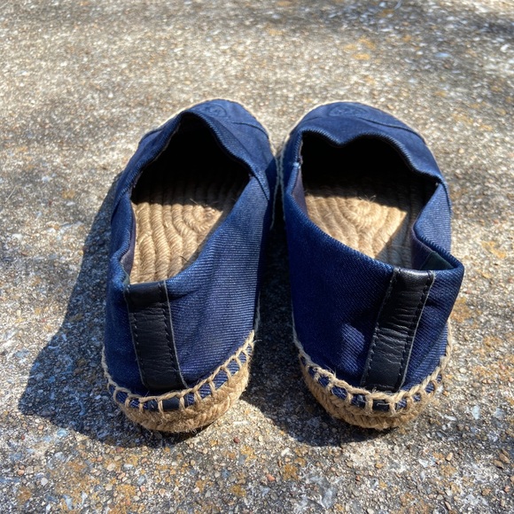 Tory Burch Navy Blue Espadrilles Flats - Picture 3 of 4